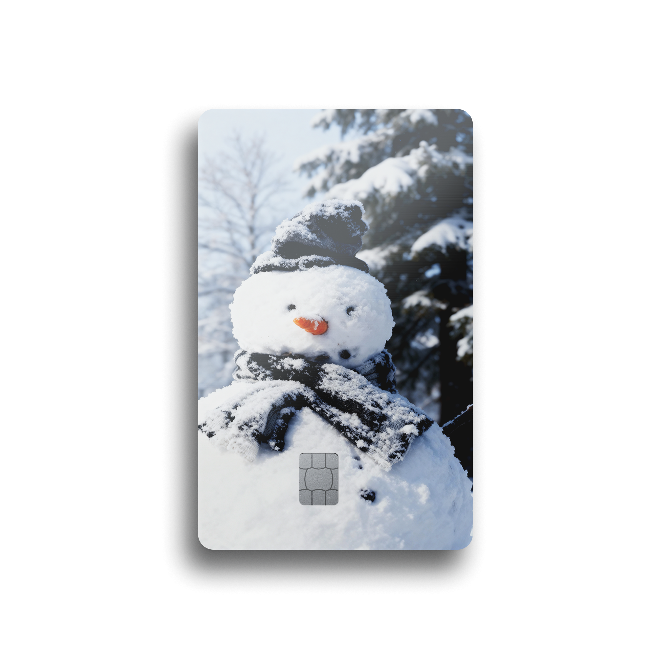 Snowman Winter Smile Card Skin